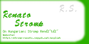 renato stromp business card